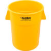 Global Industrial™ Plastic Trash Can - 55 Gallon Yellow