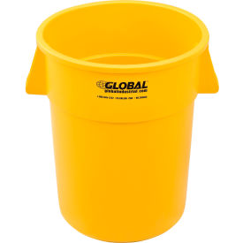 Global Industrial™ Plastic Trash Can - 55 Gallon Yellow