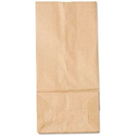 Duro Bag Paper Grocery Bags #5 5-1/4""W x 3-7/16""D x 10-15/16""H Kraft 500/Pack
