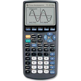 Texas Instruments Graphing Calculator TI83PLUS 8 X 16 Display 3-1/2"" X 7-1/3"" X 1"" Black