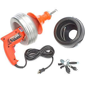 General Wire SV-B-WC Super-Vee Drain Cleaning Machine includes 2 Cables/Cutter Set & Case