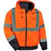Ergodyne® GloWear® 8379 Hi-Vis 3-in-1 Winter Bomber Jacket XL Orange