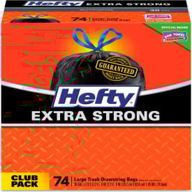 Hefty® Ultra Strong Tall Kitchen and Trash Bags 30 Gal 1.1 mil 30"" x 33"" Black 222/Case