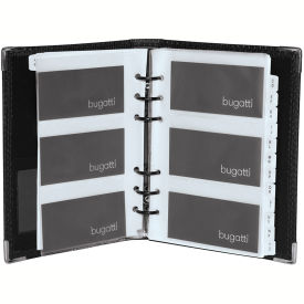 Bugatti BCC97355 Synthetic Leather Business Card Case Black