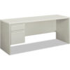 HON®38000 Series Left Pedestal Credenza 72""W x 24""D x 29-1/2""H Gray