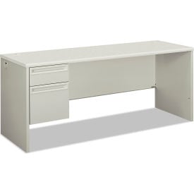 HON®38000 Series Left Pedestal Credenza 72""W x 24""D x 29-1/2""H Gray