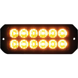 Buyers LED Rectangular Amber Strobe Light 12-24VDC - 12 LEDs - 8891700
