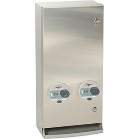 Bobrick® ClassicSeries™ 25 Cent Surface Mount Sanitary Vendor Sq. Edge - B-2706 25
