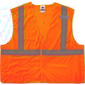 Ergodyne GloWear 8215BA-S Breakaway Mesh Hi-Vis Safety Vest Class 2 Economy L Orange