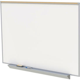 Ghent 48"" x 96"" Magnetic Projection Whiteboard - Porcelain - Aluminum Frame