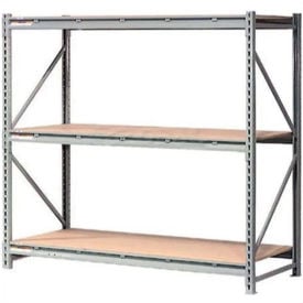Global Industrial™ 3 Level Extra HD Bulk Storage Rack Wood Deck Starter 72""W x 36""D x 72""H