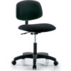 Interion® ESD Chair With Mid Back Fabric Black