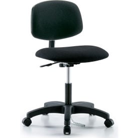 Interion® ESD Chair With Mid Back Fabric Black