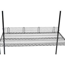 Nexel® Black Epoxy Wire Ledge 36""W x 4""H