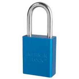 American Lock® No. A1106BLU Solid Aluminum Rectangular Padlock Blue