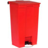 Rubbermaid® Fire Safe Step On Plastic Container 23 Gallon Red - FG614600RED