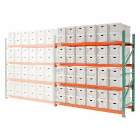 Global Industrial™ Record Storage Rack Add-On Letter Legal 96""W x 36""D x 96""H