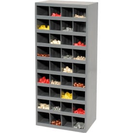 Durham Steel Storage Parts Bin Cabinet 358-95 Open Front - 36 Compartments