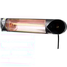 Global Industrial® Infrared Patio Heater w/Remote Control Wall/Ceiling Mount 1500W