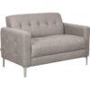 Interion® Upholstered Fabric Loveseat Tan