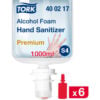 Tork® Premium Alcohol Foam Hand Sanitizer 1 Liter Unscented 6 Bottles/Case