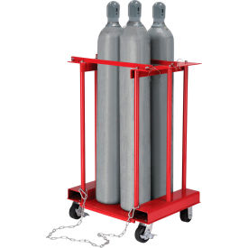 Global Industrial™ Forkliftable Cylinder Storage Caddy Mobile For 4 Cylinders