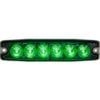 Buyers 5.14"" Green Surface Mount Ultra-Thin LED Strobe Light - 8892209