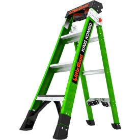 Little Giant® King Kombo Industrial Combination Ladder 4' Type IAA 3 Step 375 lb. Capacity