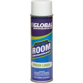 Global Industrial™ Air Freshener Fresh Linen 15 oz. Can 12 Refills/Case