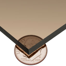 USA Sealing Polycarbonate Bar 48""L x 1""W x 1/8"" Thick Bronze
