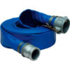 Apache 98138053 2"" x 100' PVC Lay Flat Discharge Hose w/C x E Aluminum Cam & Groove Fittings