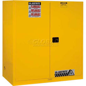 Justrite® Drum Cabinet 110 Gal. Capacity Vertical Self Close Hazmat Flammable W/ Drum Support