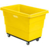 Global Industrial™ Plastic Bulk Box Truck 8 Bushel Steel Chassis Base Yellow