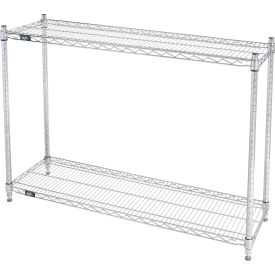 Nexel® 2 Shelf Chrome ESD Wire Shelving Unit Starter 48""W x 18""D x 34""H