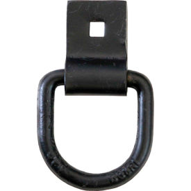 Buyers Products B38S Bolt-On Forged 1/2"" D-Ring with Integral Bracket - Black