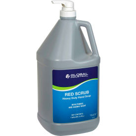 Global Industrial™ Red Scrub Heavy Duty Hand Cleaner Cherry Scent Gallon Pump Bottle - 4/Case