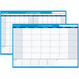 AT-A-GLANCE® 30/60-Day Undated Horizontal Erasable Wall Planner 48 x 32 White/Blue