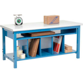 Global Industrial™ Packing Workbench W/Lower Shelf Kit Laminate Safety Edge 72""W x 30""D