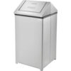 Global Industrial™ Stainless Steel Square Swing Top Trash Can 40 Gallon