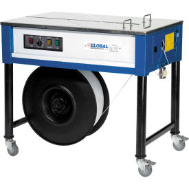 Global Industrial™ Polypropylene Strapping Machine w/ 1 Free Strapping Roll Blue