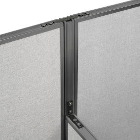Interion® 240258R High Low Three Way Kit For Two 64"" High Panel