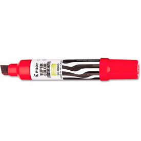 Pilot® Jumbo Refillable Permanent Marker Chisel Tip Red