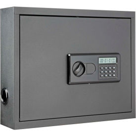 Global Industrial 249329 Wall Mount Laptop Security Cabinet 19-3/4""W x 4-3/4""D x 15-3/4""H Gray