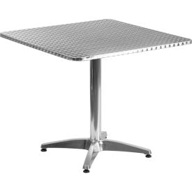 Flash Furniture 31.5"" Square Aluminum Indoor-Outdoor Table with Base