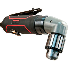 JET Reversible Right Angle Air Drill Jacobs Industrial 3/8"" Chuck 1200 RPM