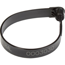 Global Industrial™ Plastic Truck Seal 7-1/2""L 60 Lb. Break Strength Black 100/Pack