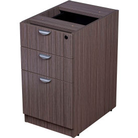 Boss Deluxe Pedestal-Full - Box/Box/File - 16""W x 22""D - Driftwood