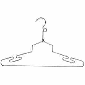 16"" L Steel Lingerie Hanger W/ Loop Hook - Chrome