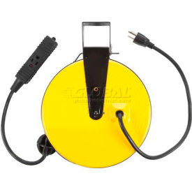 BAYCO Triple-Tap Extension Cord - 30' 16/3 on Metal Retractable Reel