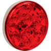 Buyers 4"" Red round Stop/Turn/Tail Light With 10 LED With AMP-Style Connection - 5624151